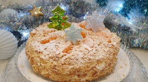 Торт Наполеон. Простой рецепт на Новый год!🎄🧑🎄❄️