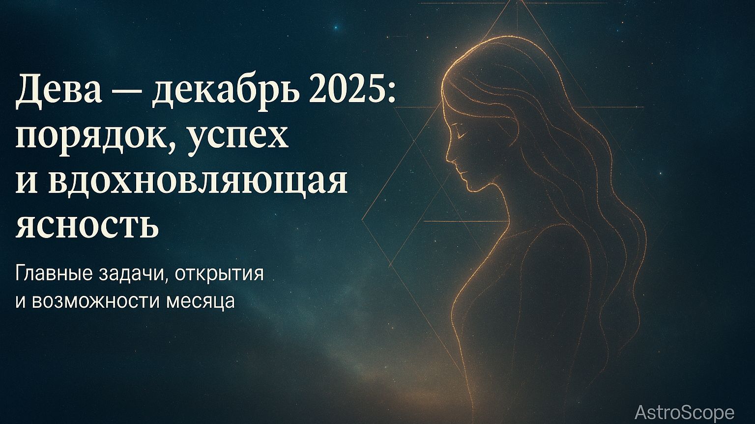 Декабрь 2025 для Дев: время собрать плоды своего труда и насладиться спокойствием