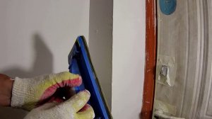 Как шкурить шпатлёвку в углах!