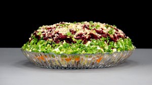 Новый салат ВОЗДУШНАЯ ГОРА, а муж называет СЕРДЦА ПОД ШУБОЙ