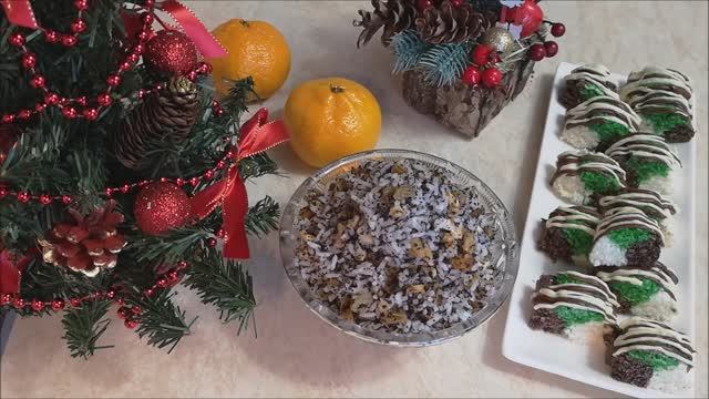 Рождественская КУТЬЯ из РИСА рецепт.Пирожное ТРИО Десерт без ВЫПЕЧКИ.Вкусные и Быстрые рецепты смотреть онлайн