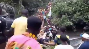 В Конго деревянный пешеходный мост за $2 млн рухнул в день открытия