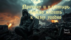 Причину и пластырь можно клеить к чему угодно. Текст: ГендЯ [Song by SieReNaDa]