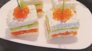 Праздничная Закуска с Красной Рыбой!ОРИГИНАЛЬНО И ВКУСНО! Бутерброды с красной рыбой.
