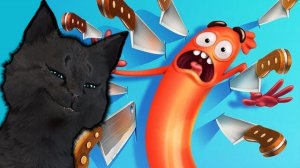 БЕГИ, СОСИСКА, БЕГИ! ГОВОРЯЩИЙ СУПЕР КОТ ( ИГРА для ДЕТЕЙ ) Run Sausage Run #05