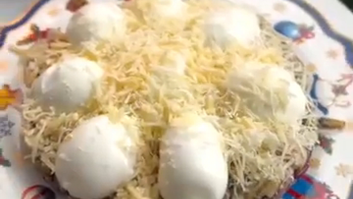 Салат «Сугробы»...🥗❄🎄😋    Рецепт ⤵️
