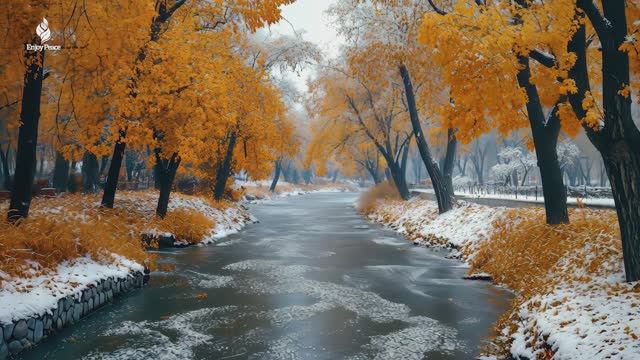 Успокаивающая ноябрьская снежная музыка – Умиротворяющая, успокаивающая и снимающая стресс