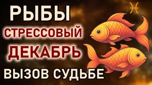 Рыбы. Декабрь вызов судьбе что ждёт Вас к концу года. Стрессовый декабрь. Гороскоп декабрь 2025 Рыбы