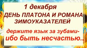 1 декабря - день Платона и Романа. Что делать нельзя?