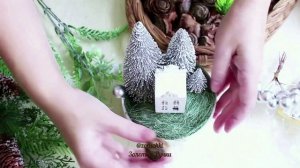 Вот где живёт новогодняя сказка Новогодняя композиция с домиком