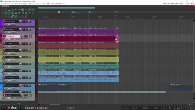 Сборка вариаций будущего стиля Yamaha PSR в программе Reaper смотреть онлайн
