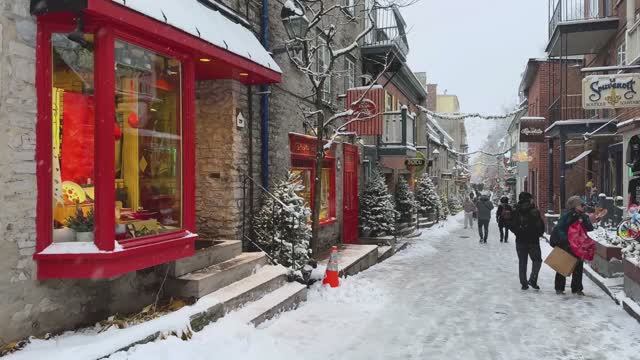 Пешеходная экскурсия по Старому Квебеку ❄️ Первый снег, Пти-Шамплен и замок Фронтенак