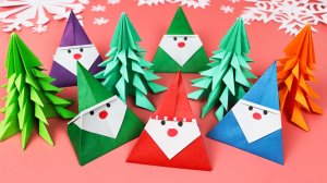 Дед Мороз из бумаги своими руками просто и быстро на Новый год