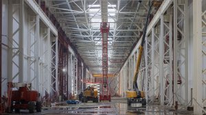 Ход строительства комплекса по производству высокоскоростных поездов, ноябрь-2025