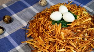 Очень вкусный салат  «Гнездо Глухаря»