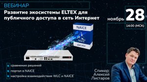 Развитие экосистемы ELTEX для публичного доступа в сеть Интернет