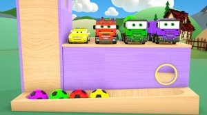 Мультики. Мультфильмы для детей. Мультики про машинки. Изучаем цвета на английском