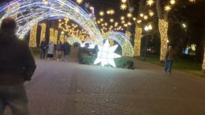 Новогоднее освещение ул Красная в Краснодаре 2025-2026