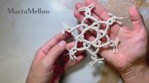 Снежинка макраме мастер-класс. Новогодний декор своими руками.