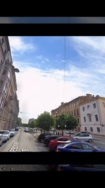 Санкт-Петербург. Панорама Захарьевской ул. от доходного дома А. И. Нежинской («Египетский дом»)