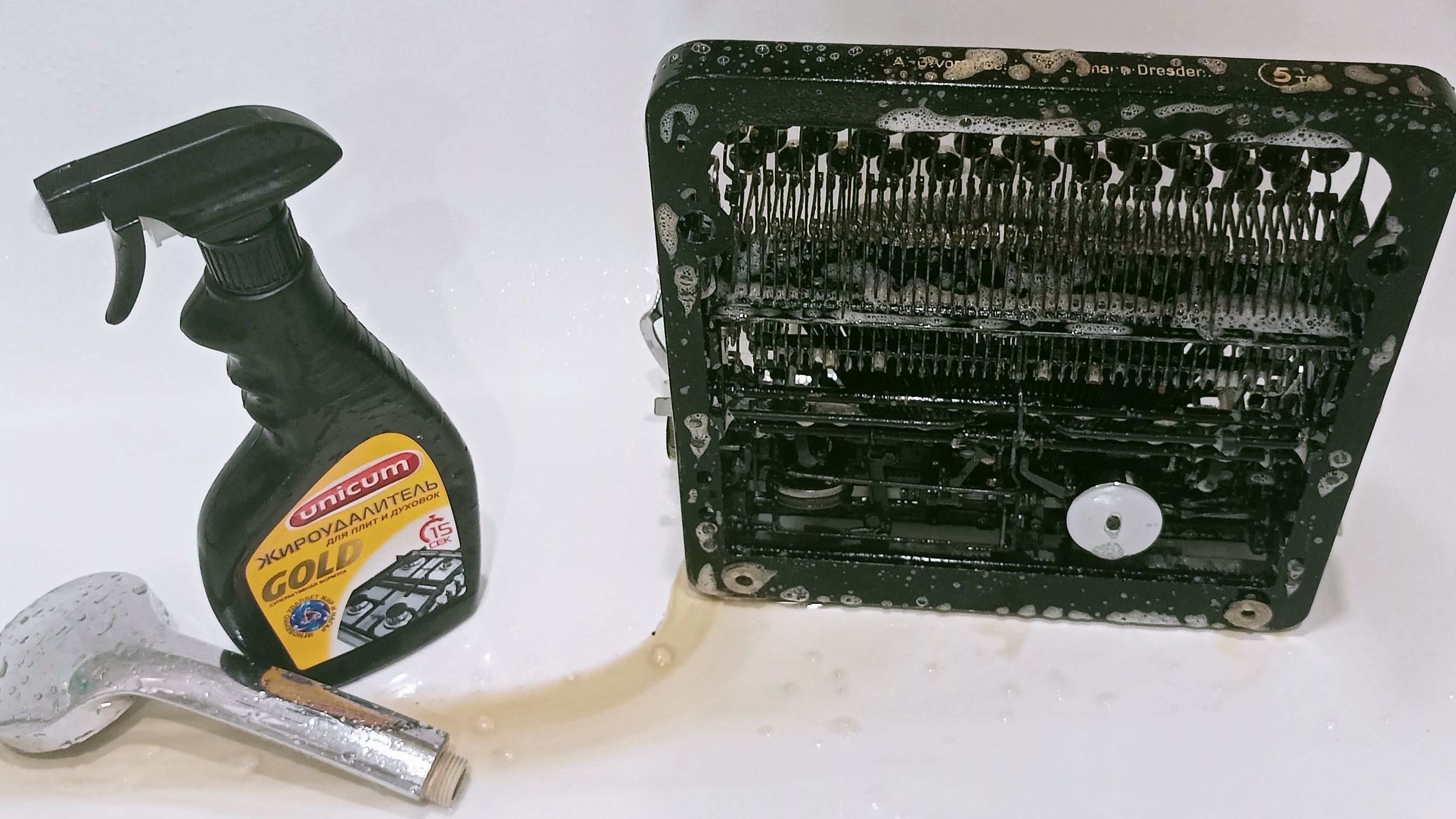 Классика жанра. Как я замочил Эрику в ванной? Реставрация печатной машинки. #реставрация