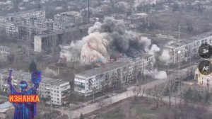 "Прилет" авиабомбы ФАБ-1500 с системой УМПК по позициям ВСУ в Мирнограде.