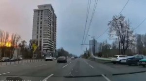 Утренний прилет ОТРК "Искандер"в Днепропетровске.