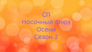 01-12-2025🧶СП Носочный Блюз Осени 🍁🍁 Сезон 2🧶Итоги