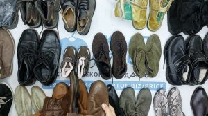 40295 Обувь зимняя, 9пак, scarpe invernale, секонд (cream/extra) оптом