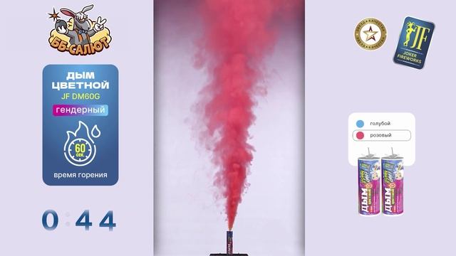 Шашка дымовая с фитилем розовая "Узнай Кто?" для Гендер Пати - определение пола ребенка