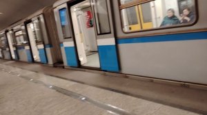 Электропоезд 81-740/741 Русич, на Станции метро Строгино