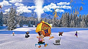 Видеофоны! Видеофон Зимний! Встреча Зимы от Киностудии Мудрого Кота Тимофея!