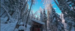 В ГЛУХОЗИМЬЕ НА ДАЛЬНЮЮ ИЗБУ. НОЧЬ В ЗАТОПЛЕННОЙ ИЗБЕ ОХОТНИКОВ. ЖИЗНЬ В ТАЙГЕ