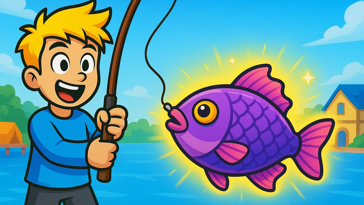 Я ПОЙМАЛ СУПЕР РЕДКУЮ РЫБУ В РОБЛОКС!!! смотреть онлайн