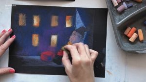 Урок рисования для новичка. Снеговик на окошке