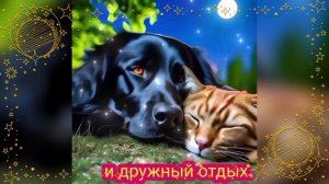 Спокойной ночи. Красивое видео. Музыкальная открытка. Автор Кодяшкина Надежда.