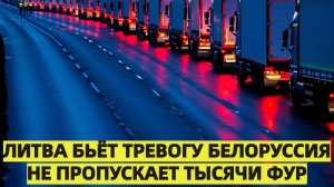 Литва бьёт тревогу Белоруссия не пропускает тысячи фур и бизнес тонет в убытках