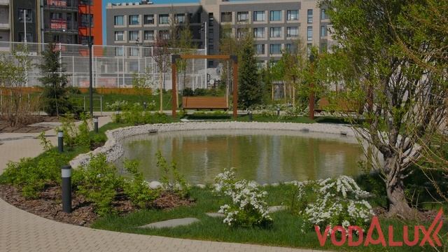 Водоём в ЖК Достижение. Москва. 2025