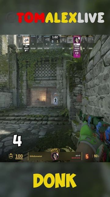 ДОНК ЭЙС НА ЭНШИНТЕ ФЕЙСИТ #donk #faceit #cs2 #csgo #short