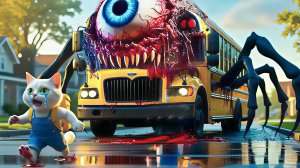 Жуткая кошачья история , НЛО ,Жуткий автобус ,зомби.