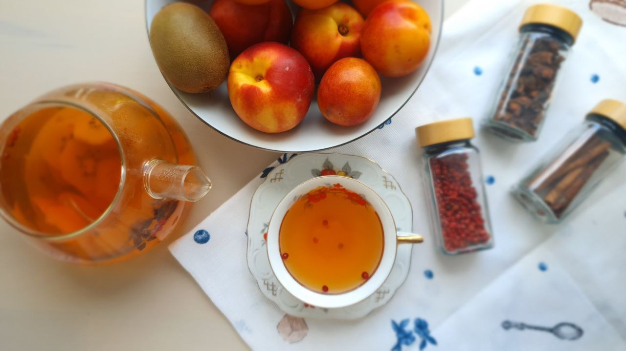 Согревающий чай с пряностями