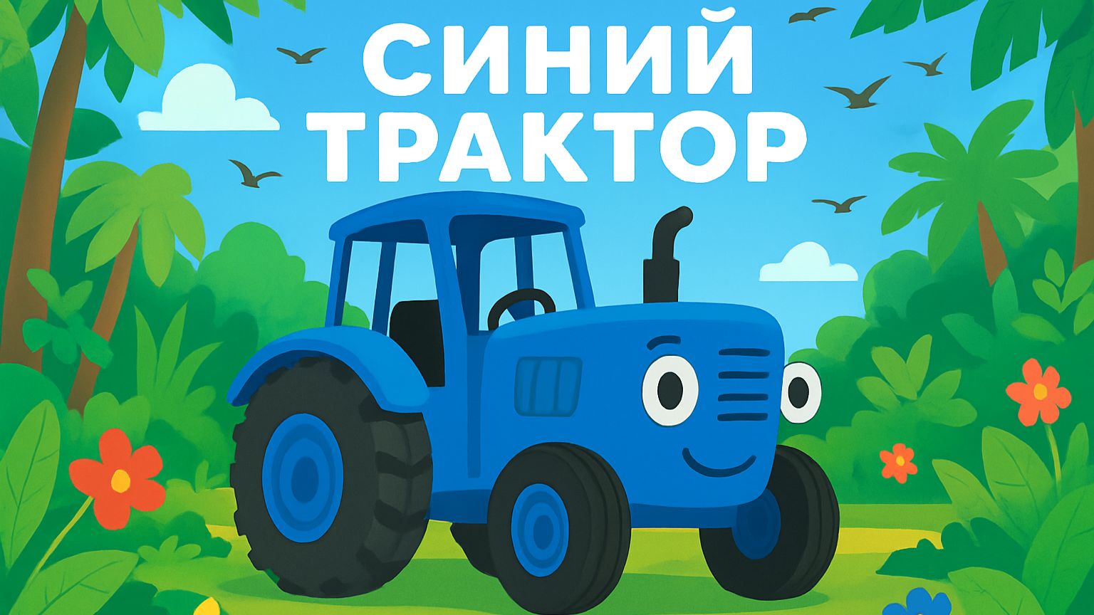 ДЕТСКИЙ МУЛЬТИК ПРО СИНИЙ ТРАКТОР. ДЕТСКАЯ ПЕСЕНКА ПРО СИНИЙ ТРАКТОР.