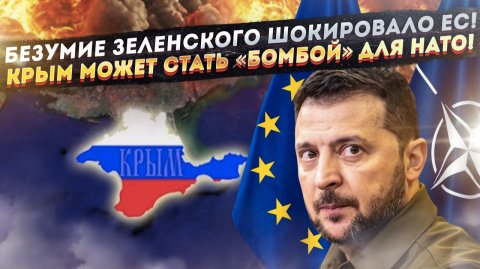 Сумасшествие Зеленского поразило даже иноагентов! Европа может развалиться из-за Крыма!