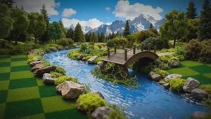 Шахматный пейзаж - На пути к мультфильму 📽️