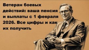 Пенсия ветеранам боевых действий (ВБД) в 2026 году