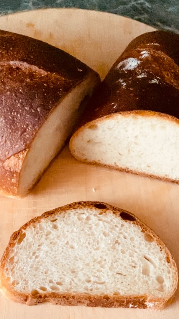 Молочный батон, быстрый рецепт