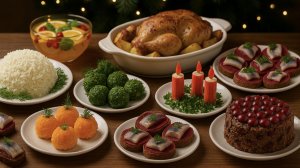 Полноценное новогоднее меню 2026. НОВОГОДНИЙ СТОЛ 2026 ЗА 3000 рублей - 8 простых и эффектных блюд!