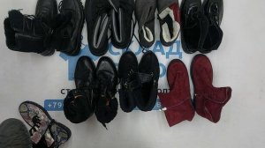 40294 Обувь зимняя, 8пак, scarpe invernale, секонд (cream/extra) оптом