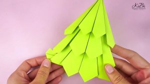 Оригами елочка из бумаги. Новогодние поделки своими руками