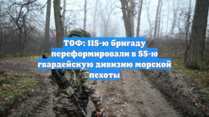 ТОФ: 115-ю бригаду переформировали в 55-ю гвардейскую дивизию морской пехоты